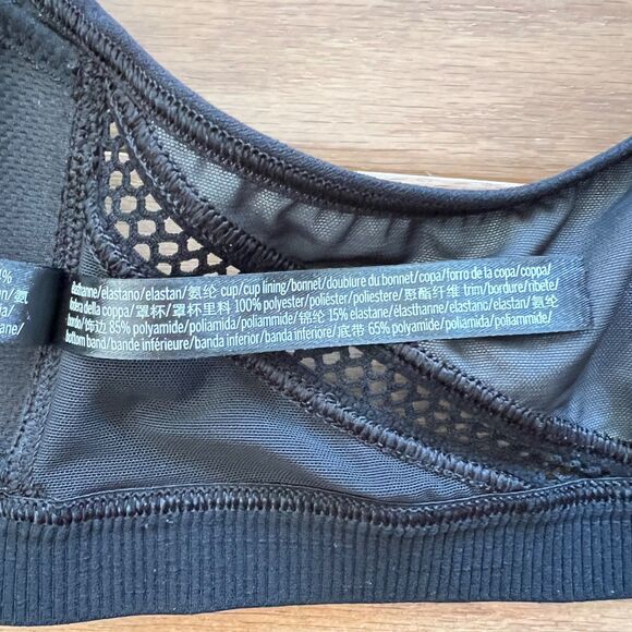 Victoria Sport Knockout Victoria's Secret Front Close Sports Bra 32D Black Print - Picture 9 of 11